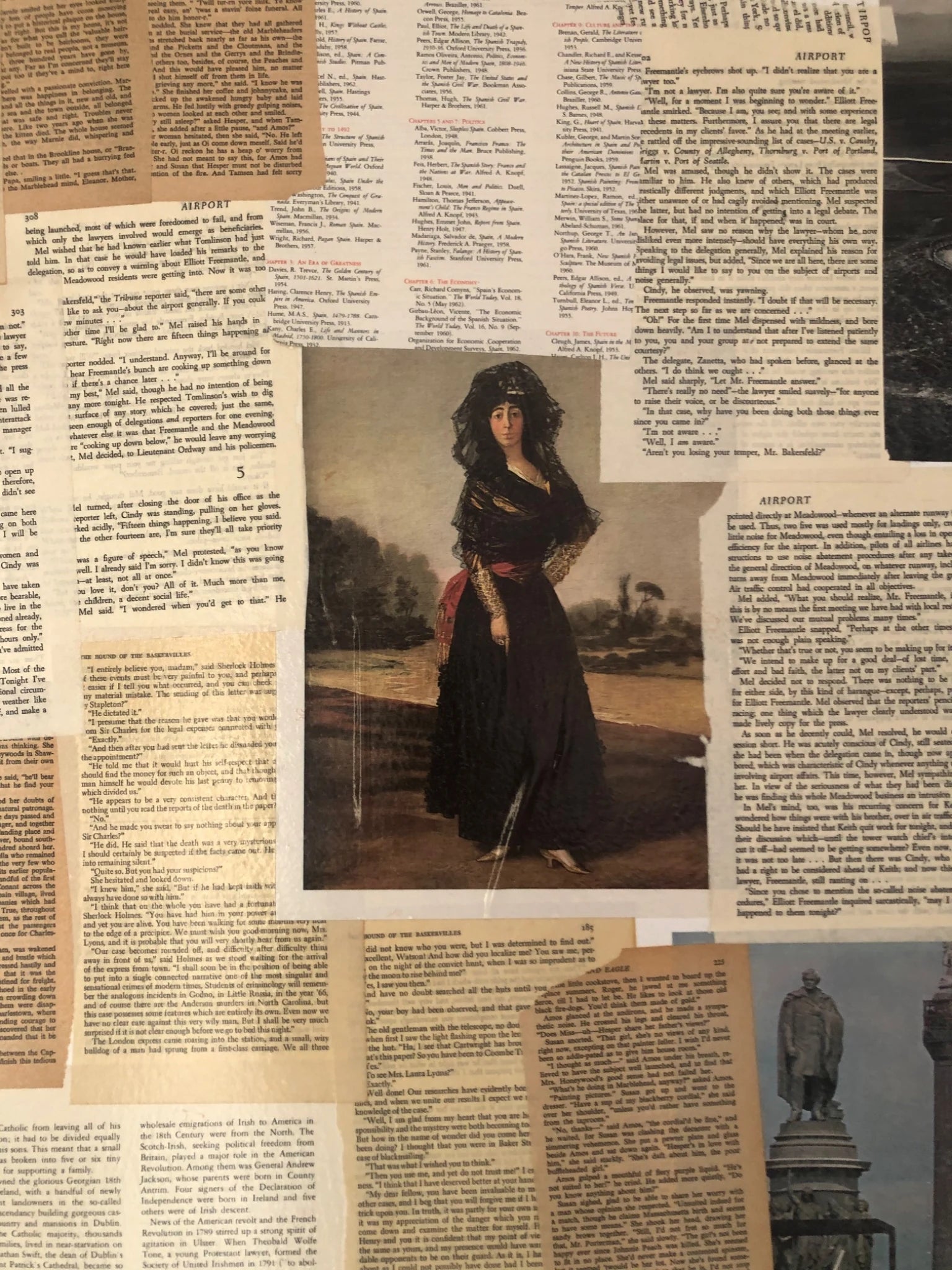 Layered pages and artwork