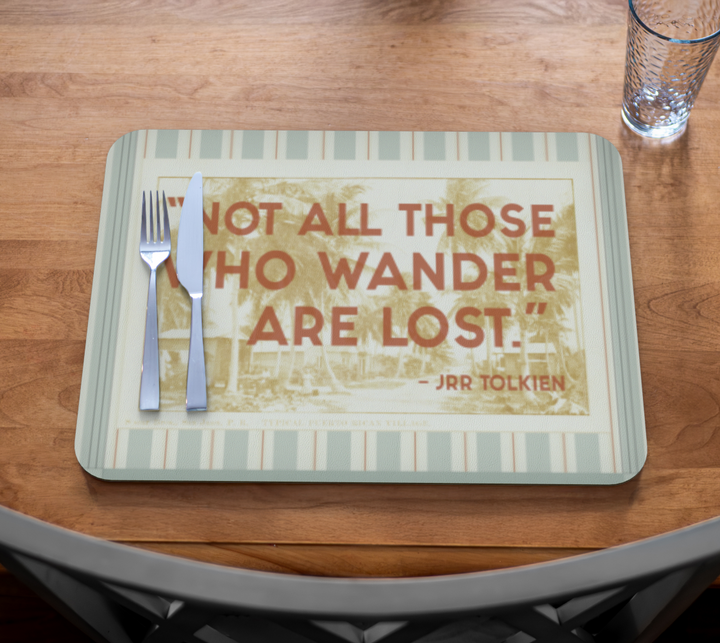 Wanderlust Leather Placemats