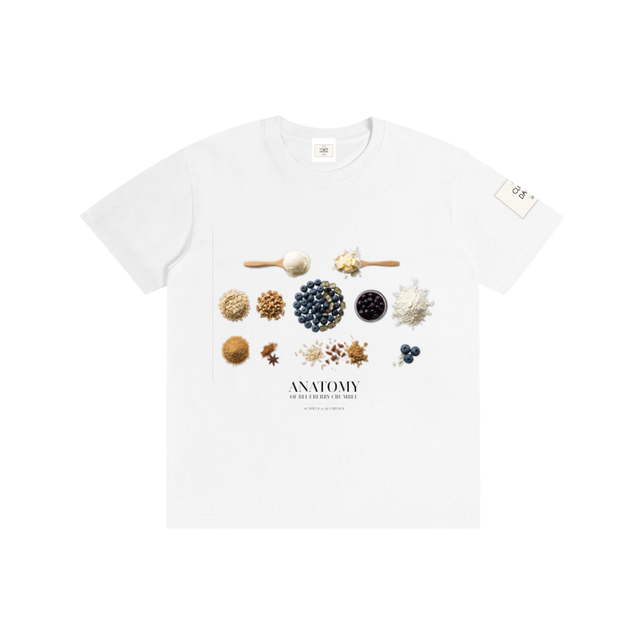 Anatomy of Blueberry Crumble Pure Cotton tee