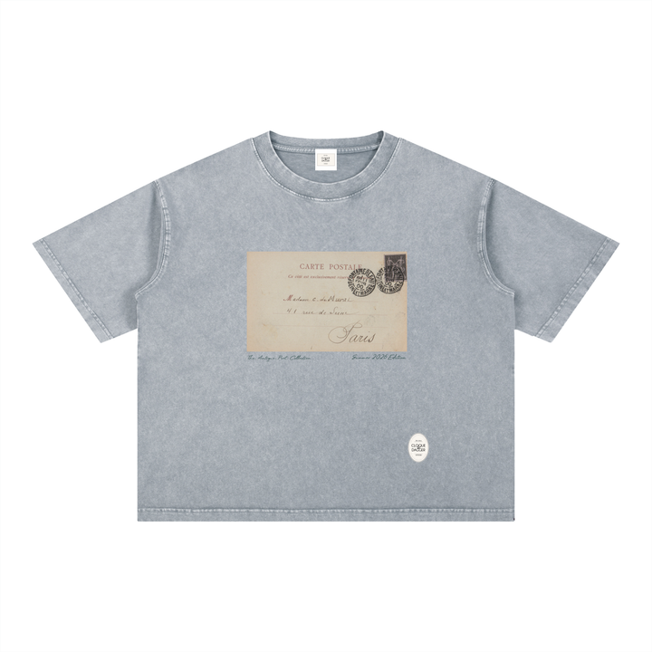 Antique Post Collection T-Shirt - Parisian Postcard - Summer 2026