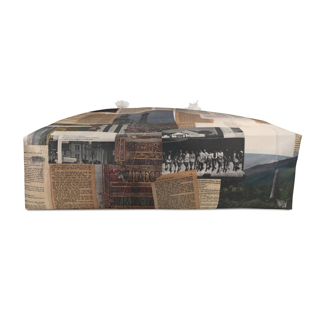 Vintage Book Page Collage Weekender Bag