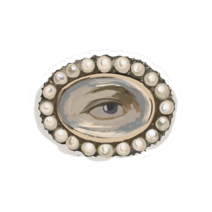 Pearl Framed Eye Sticker – Vintage Occult