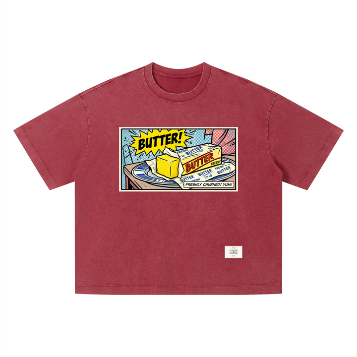 Butter Bam Vintage Wash Boxy T-Shirt