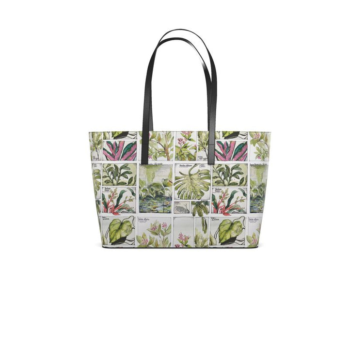 Botanical Explorer Leather Tote
