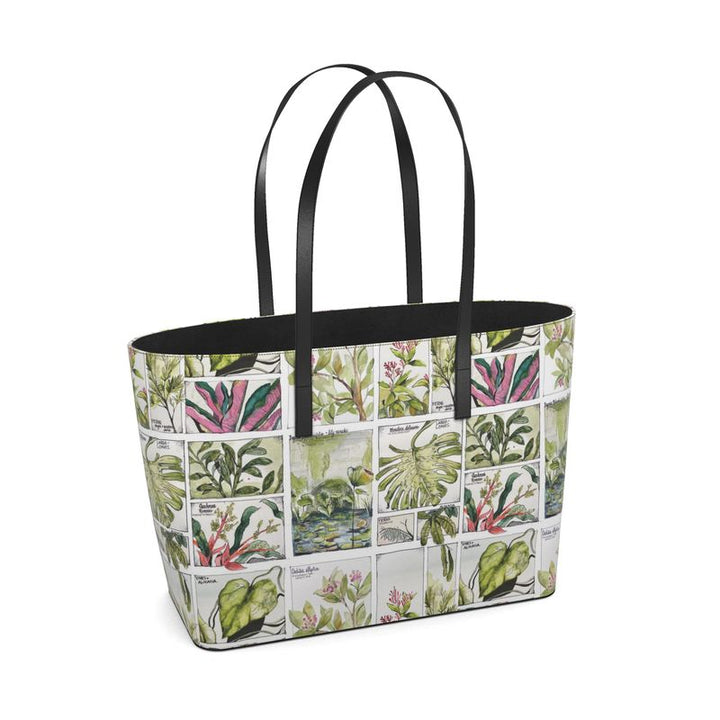 Botanical Explorer Leather Tote