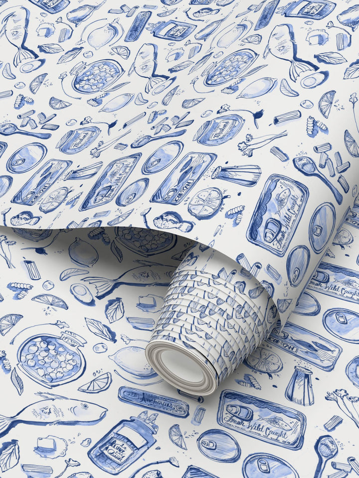Tinned Fish and Summer Lemon Wallpaper