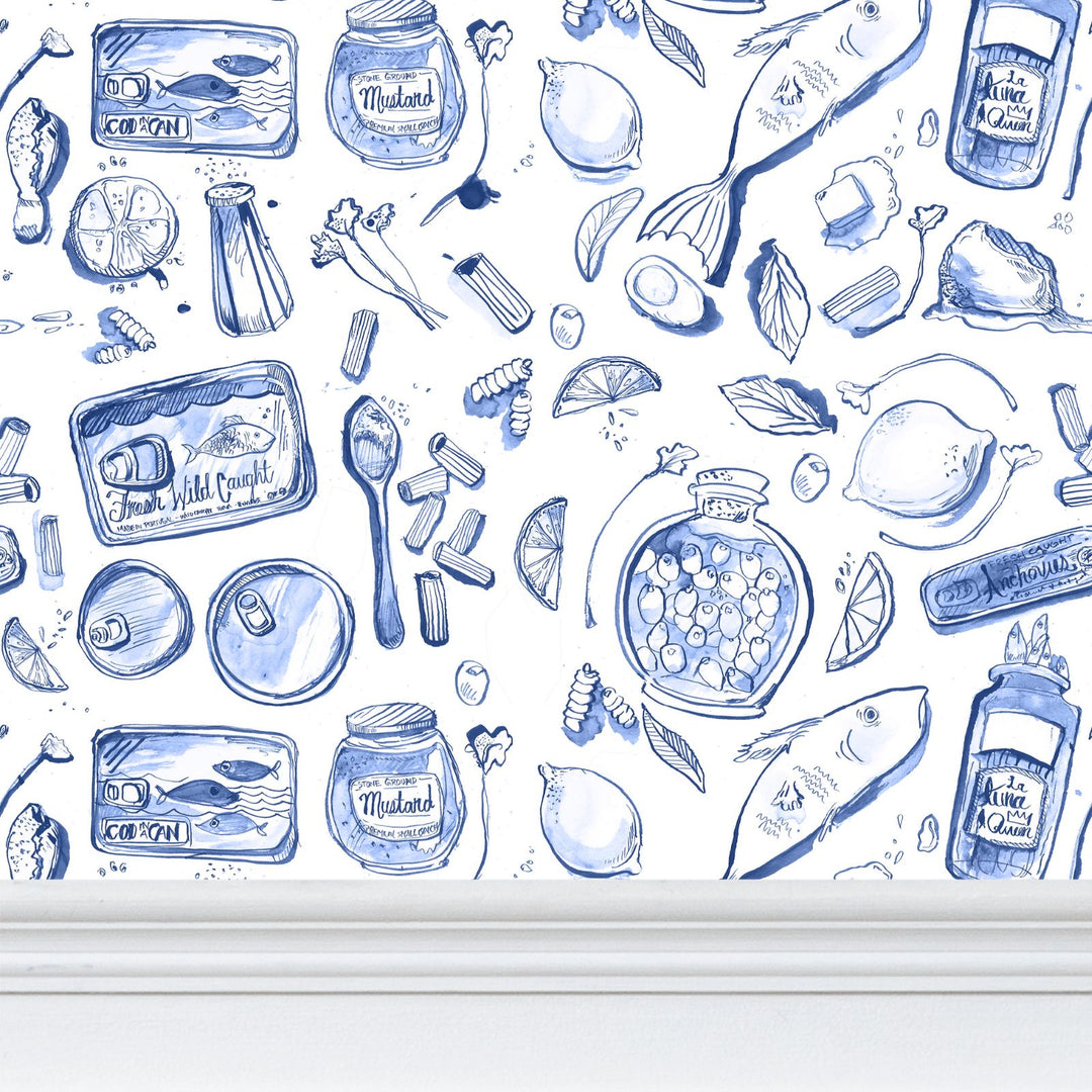 Tinned Fish and Summer Lemon Wallpaper