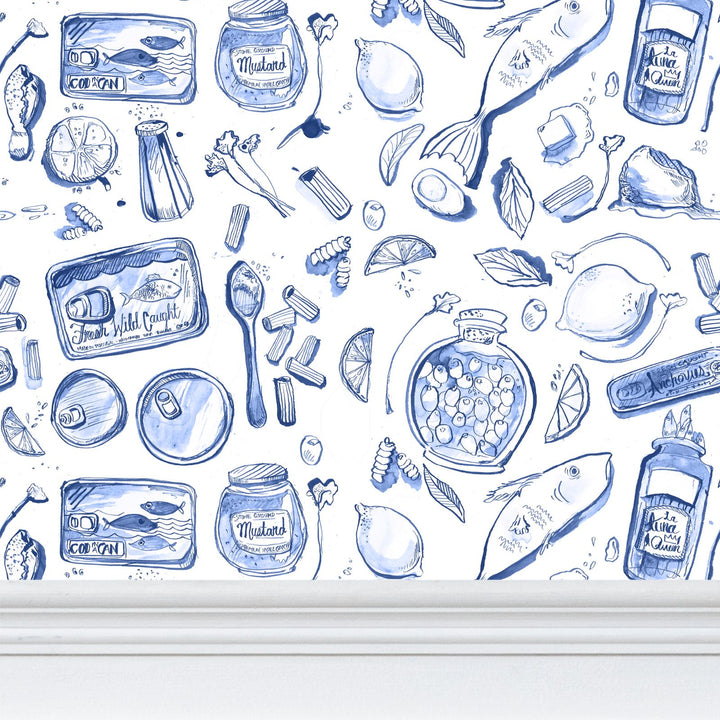 Tinned Fish and Summer Lemon Wallpaper