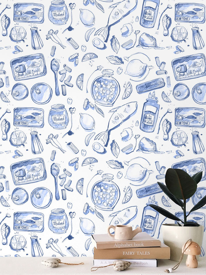 Tinned Fish and Summer Lemon Wallpaper