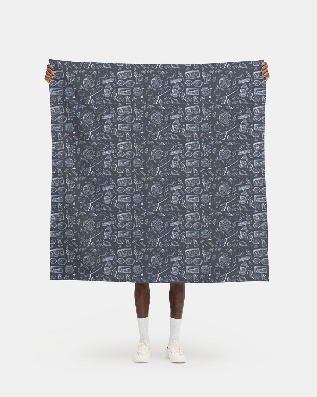 Tinned Fish - Navy Fabric by the Yard