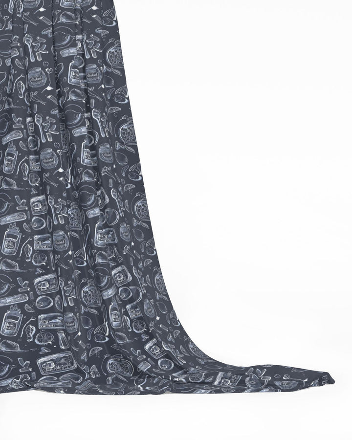 Tinned Fish - Navy Fabric by the Yard