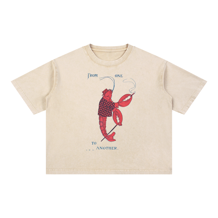 Mineral Wash Boxy Cotton T-Shirt