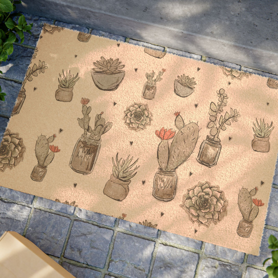 Neutral  Succulent Doormat