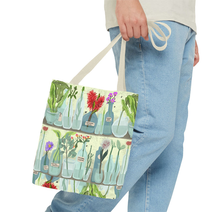 Sketched Watercolor Botanical  Tote