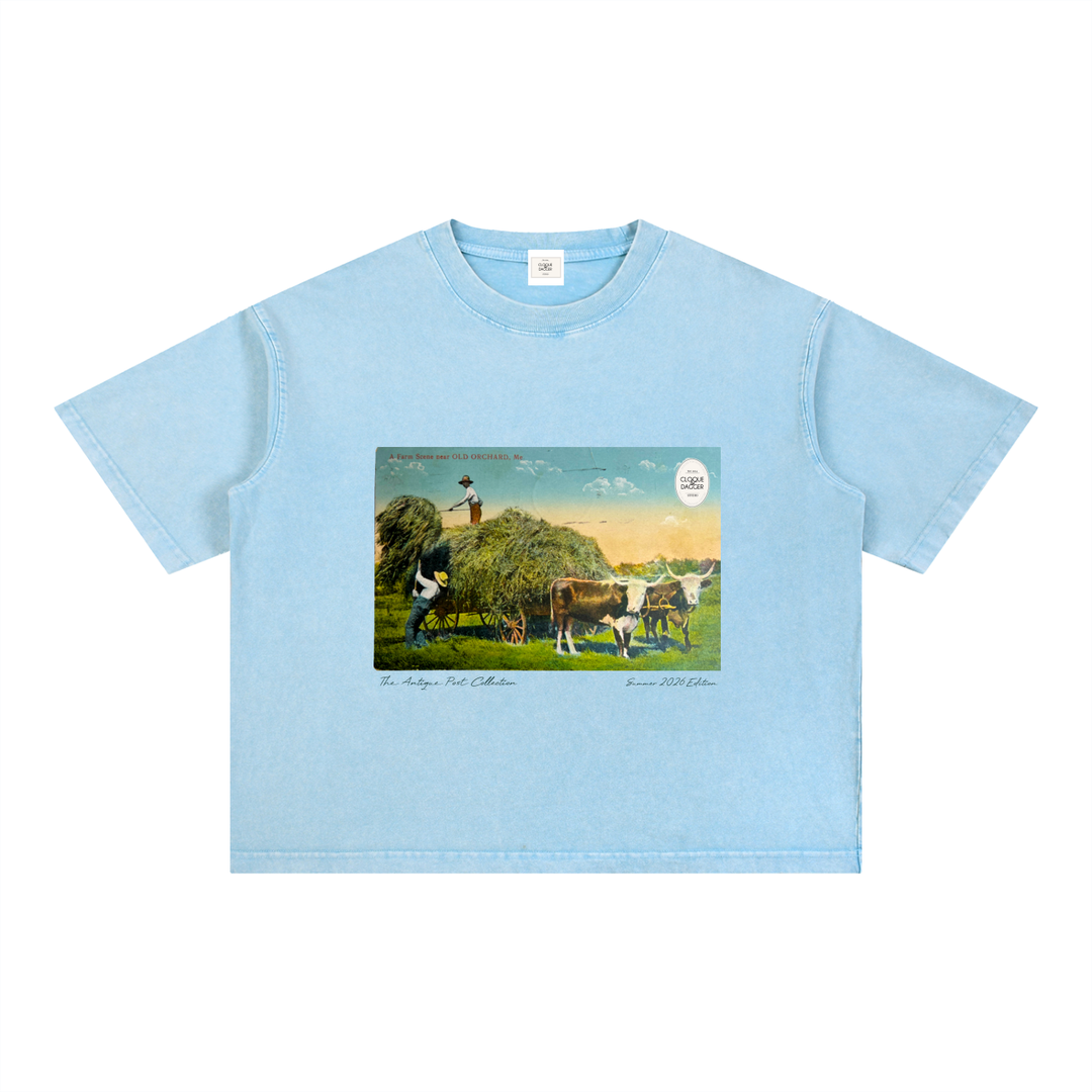 Antique Post Collection T-Shirt - Farms Near Old Orchard Beach - Summer 2026