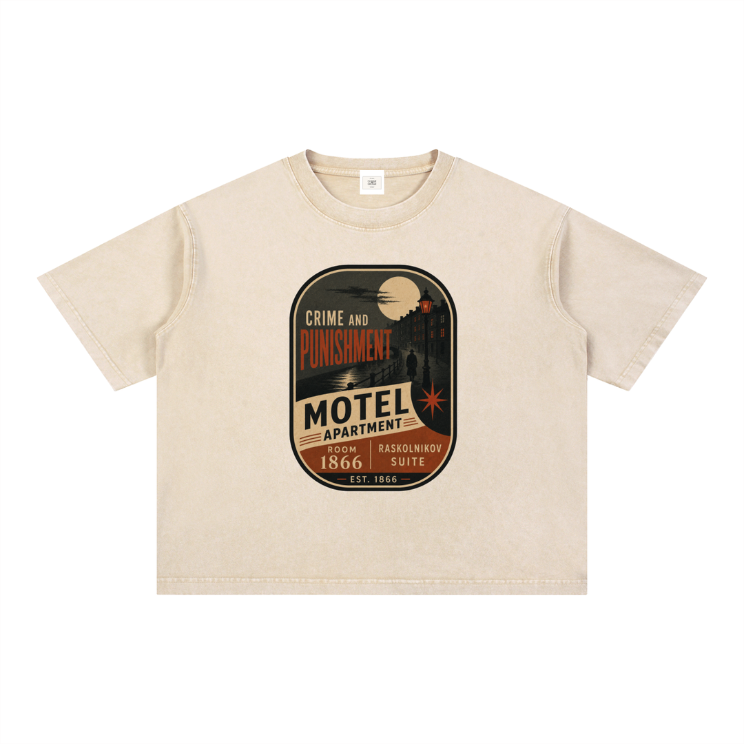 Mineral Wash Boxy Cotton T-Shirt