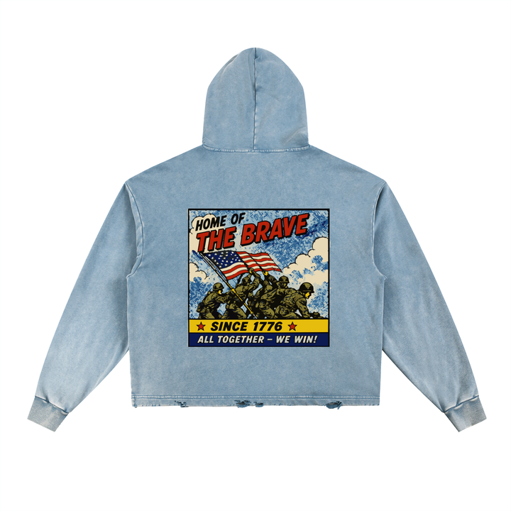 Vintage Americana Washed Hoodie