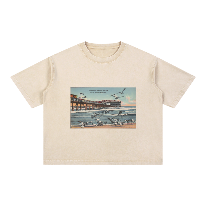 Mineral Wash Boxy Cotton T-Shirt