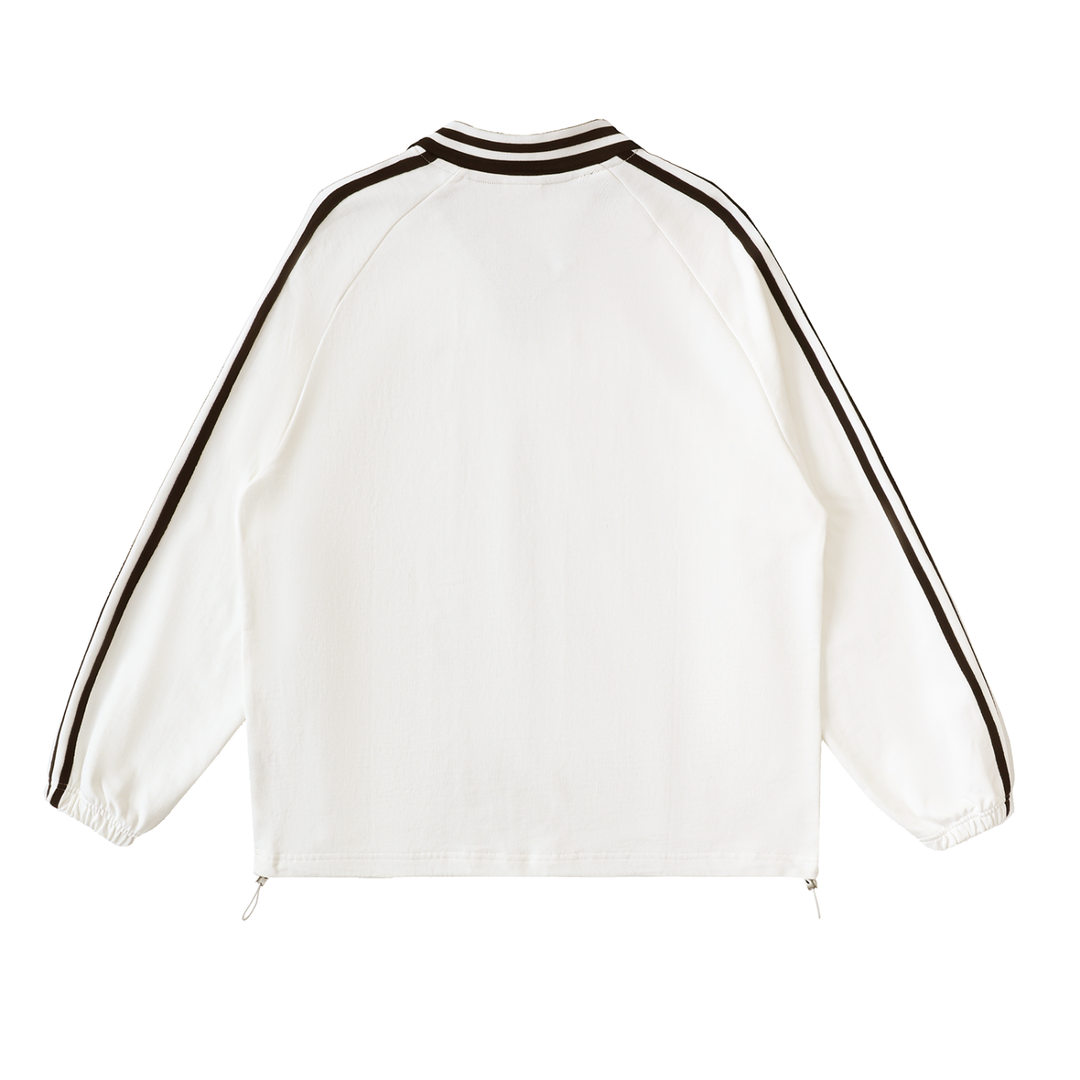 Vintage AmericanaLapel Collar Sweatshirt