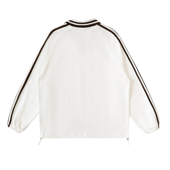 Vintage AmericanaLapel Collar Sweatshirt