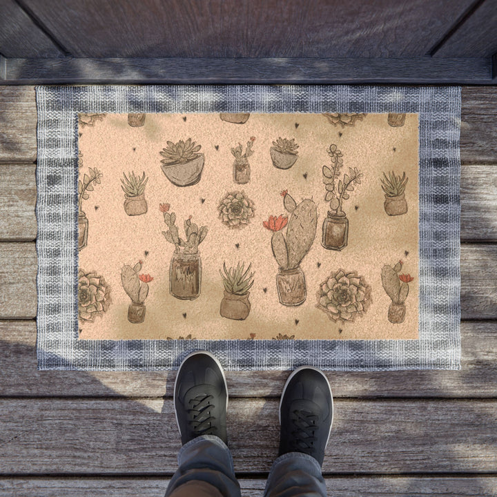 Neutral  Succulent Doormat