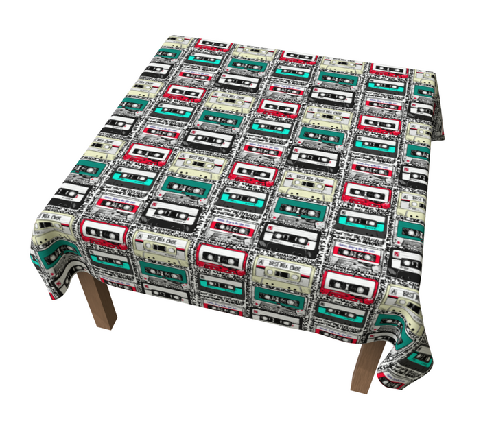 Retro Mix Tapes Tablecloth