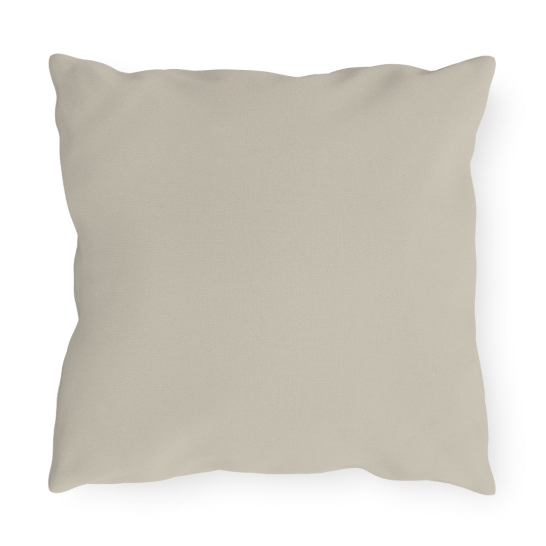 Vintage Collage Outdoor Pillow – Antique Book Pages &amp; Classic Portrait Accent