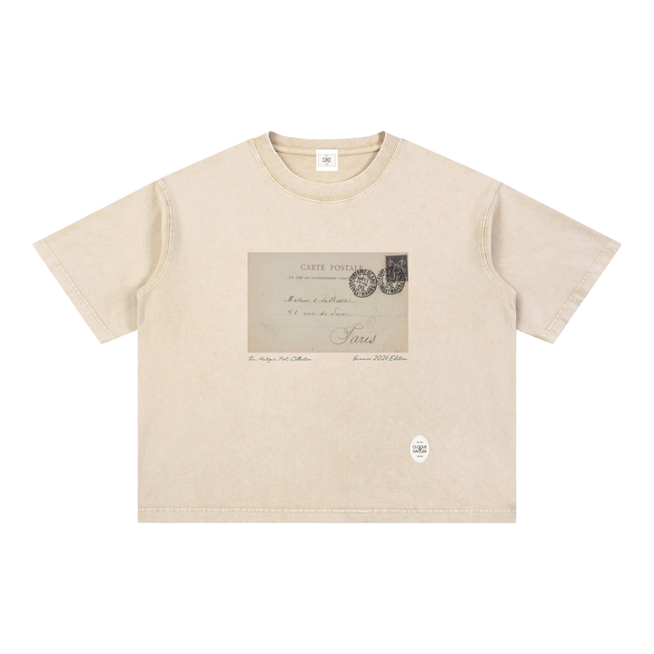 Antique Post Collection T-Shirt - Parisian Postcard - Summer 2026