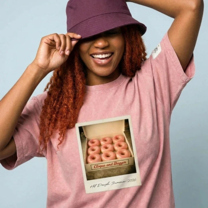 Pink Donuts Vintage Washed Tee