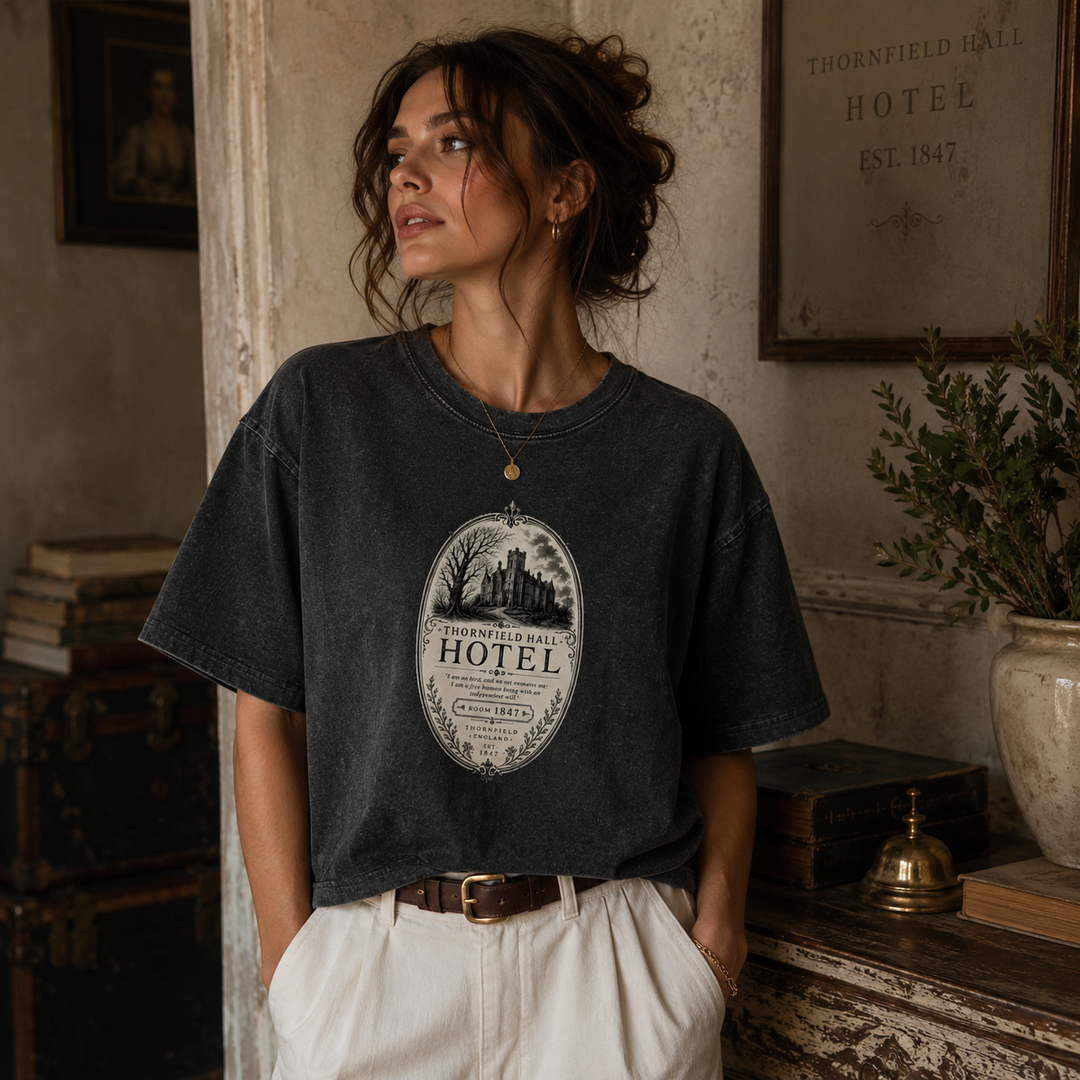 Thornfield Hall Jane Eyre Hotel Tee