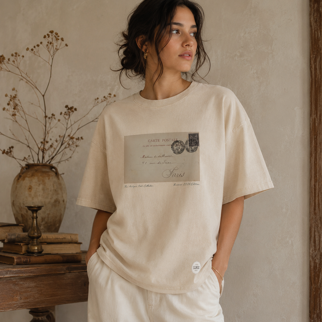 Parisian Postcard Washed Tee
