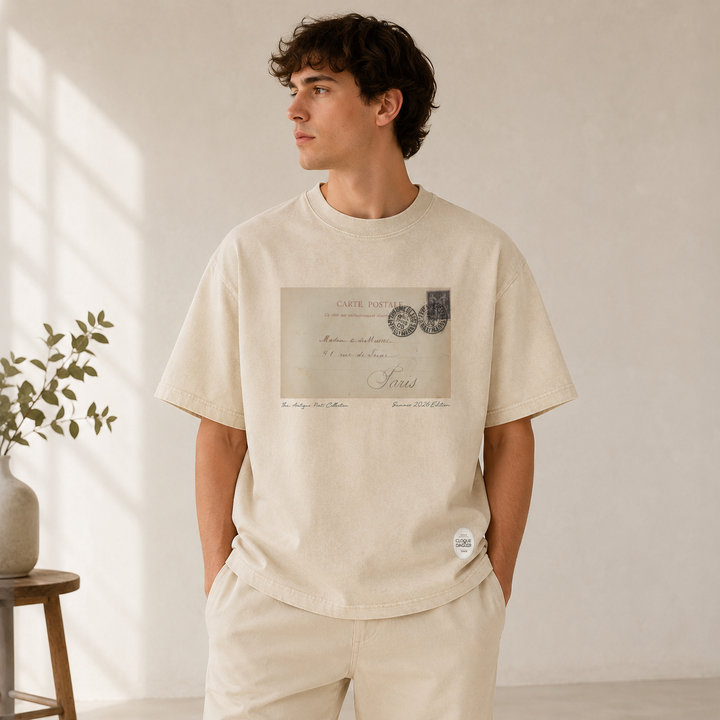 Parisian Postcard Washed Tee