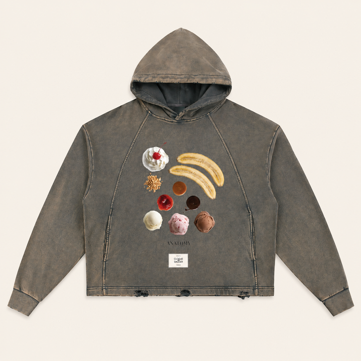 Anatomy of a Banana Split Vintage-Wash Hoodie