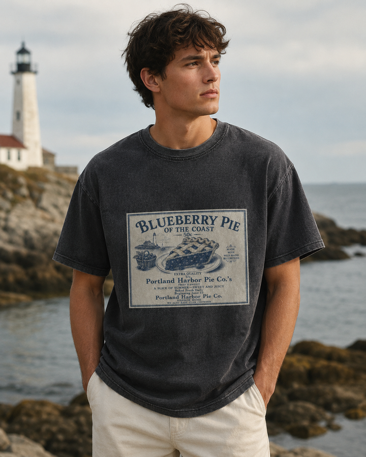 Blueberry Pie of the Coast Vintage Tee