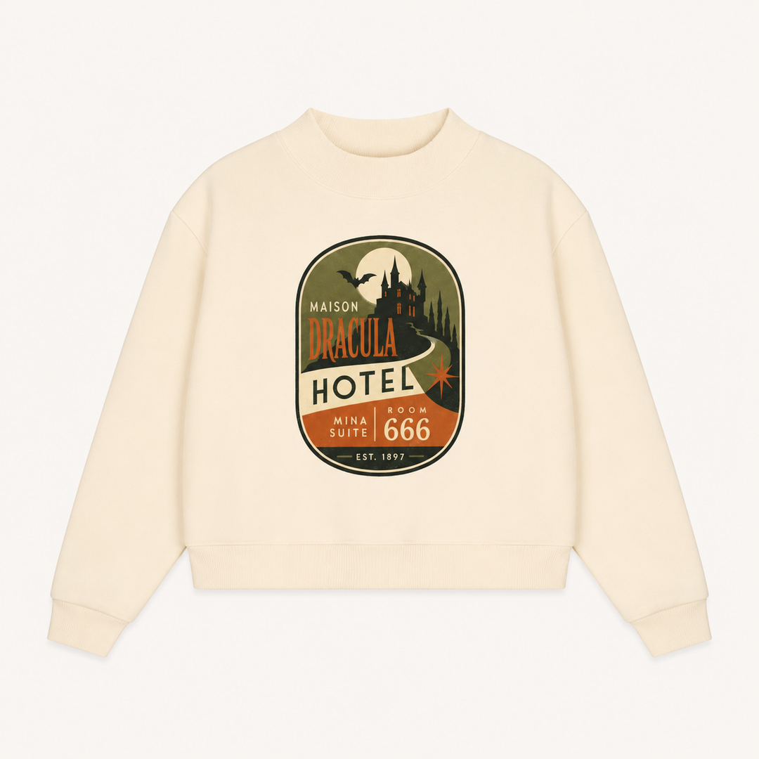 Maison Dracula Mock-Neck Sweatshirt