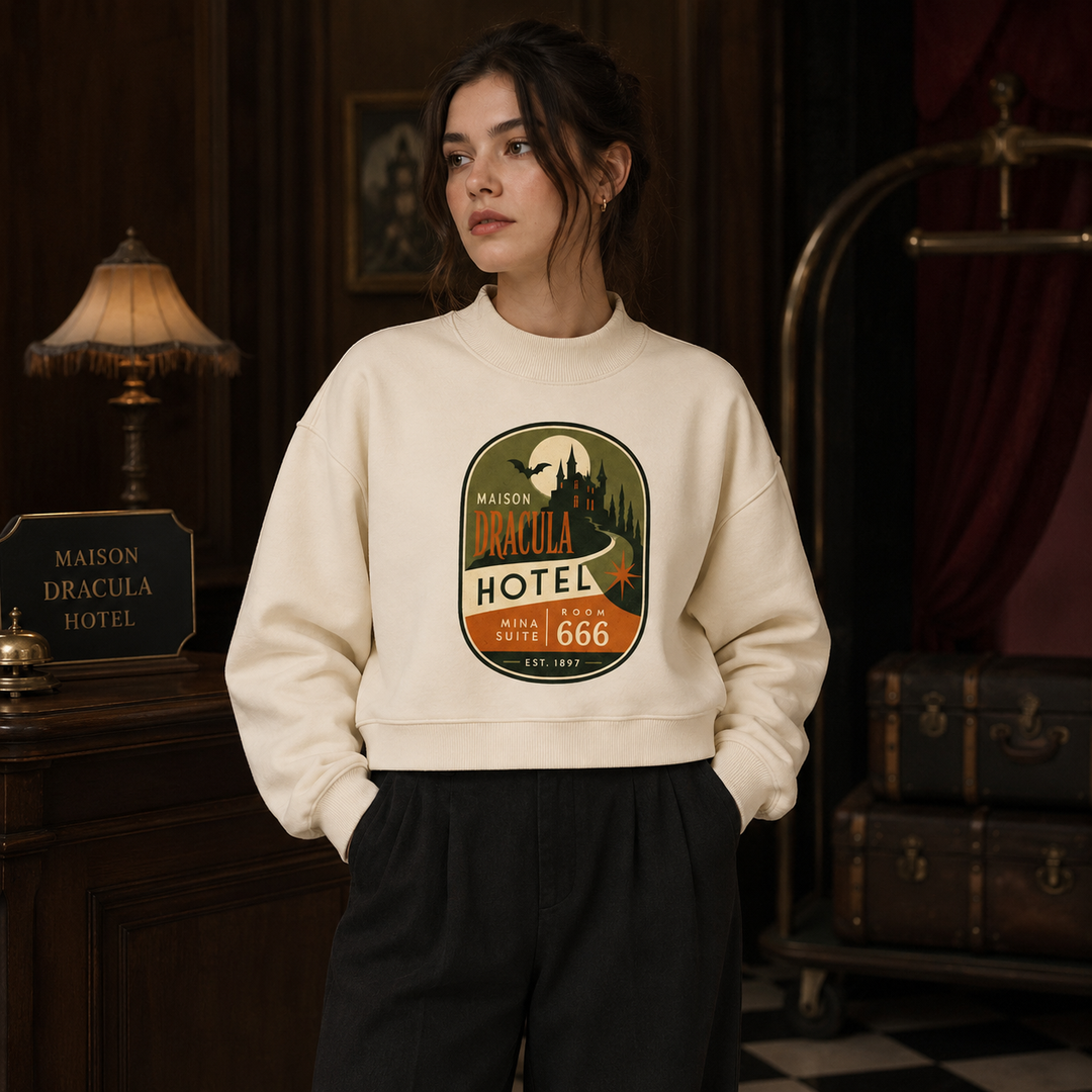 Maison Dracula Mock-Neck Sweatshirt