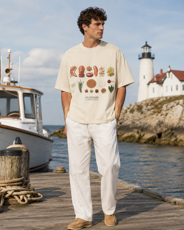 Anatomy of Lobster Bisque Raw-Seam Tee