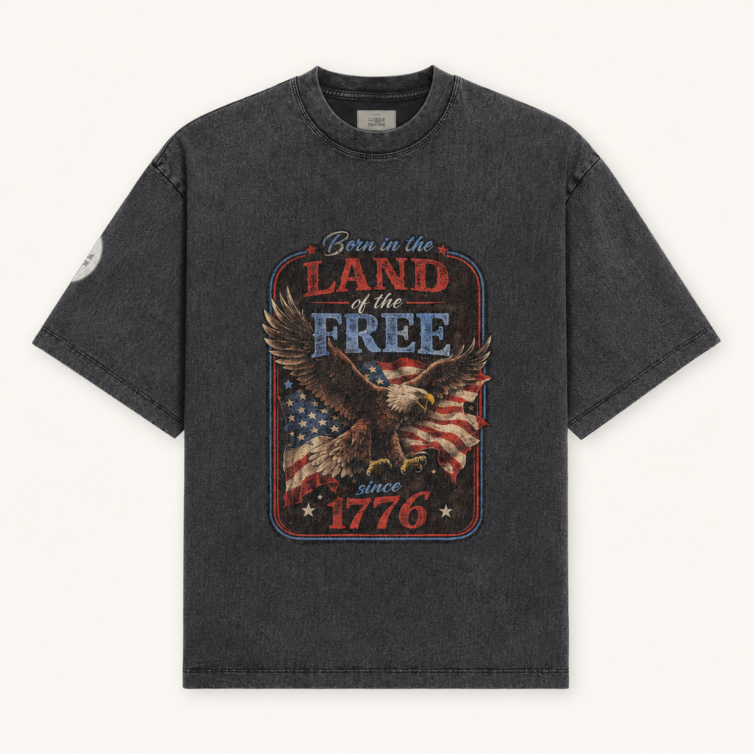 Limited  Edition Land of the Free Washed Americana Shirt