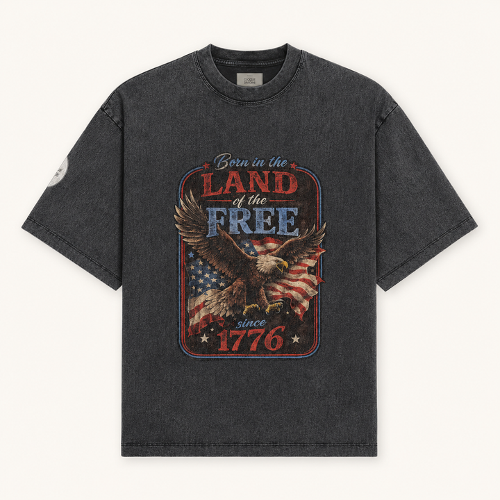 Limited  Edition Land of the Free Washed Americana Shirt