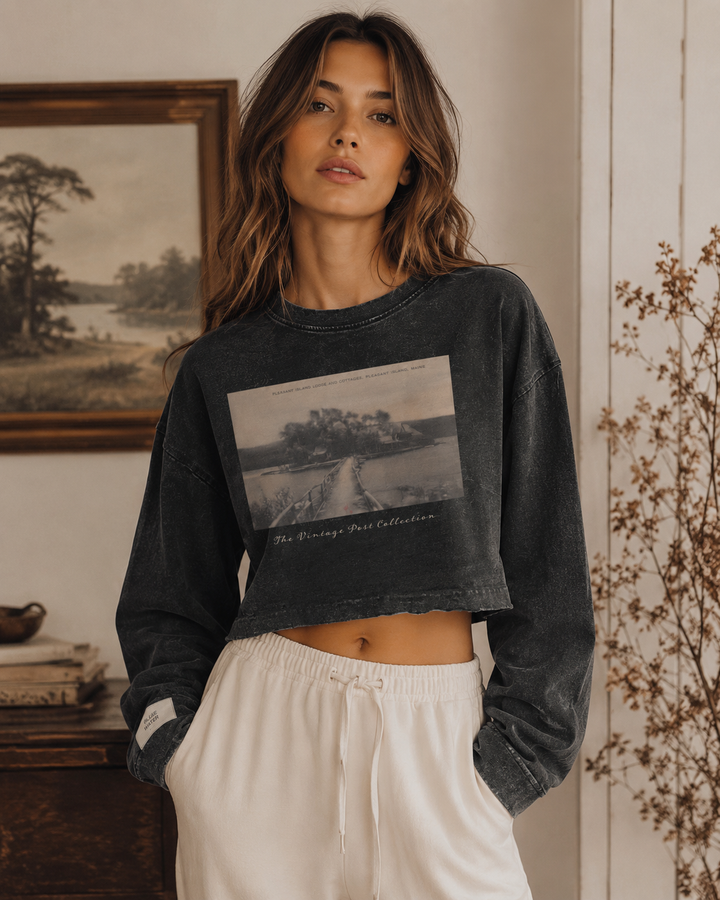 Island Path Vintage Post Long-Sleeve Tee