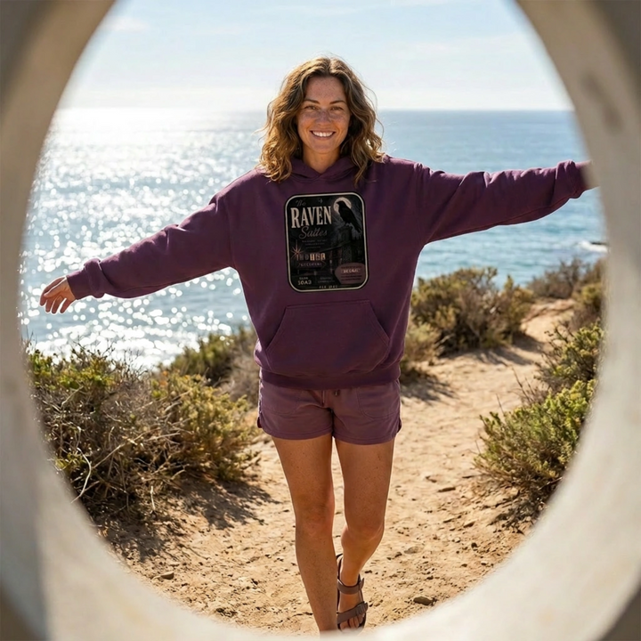 Retro Hotel The Raven Hoodie