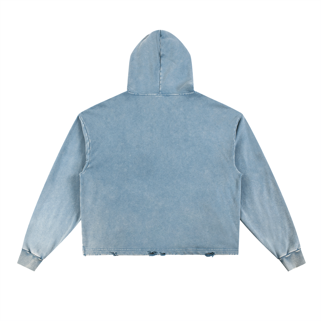 Vintage Wash Deconstructed Banana Split Hoodie
