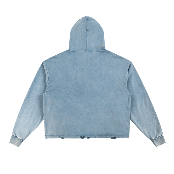 Vintage Wash Deconstructed Banana Split Hoodie