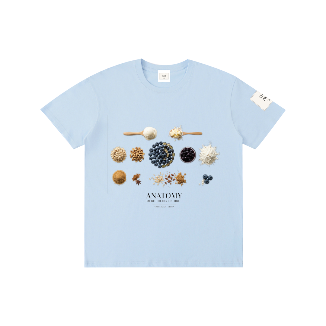 Anatomy of Blueberry Crumble Pure Cotton tee