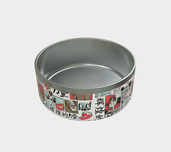SuperDogs Walk Among Us Dog Bowl