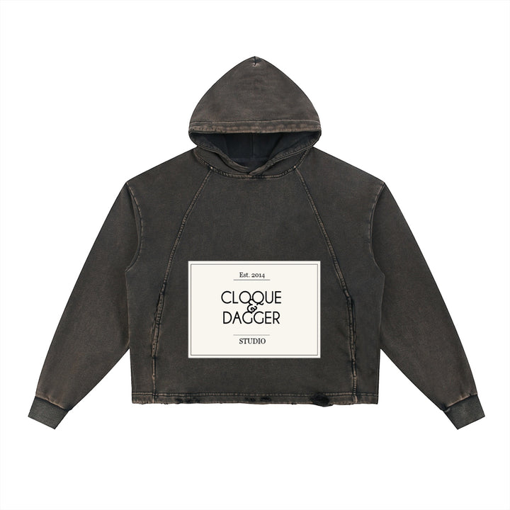 Vintage Brand  Frayed-Hem Hoodie