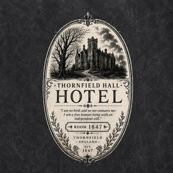 Thornfield Hall Jane Eyre Hotel Tee
