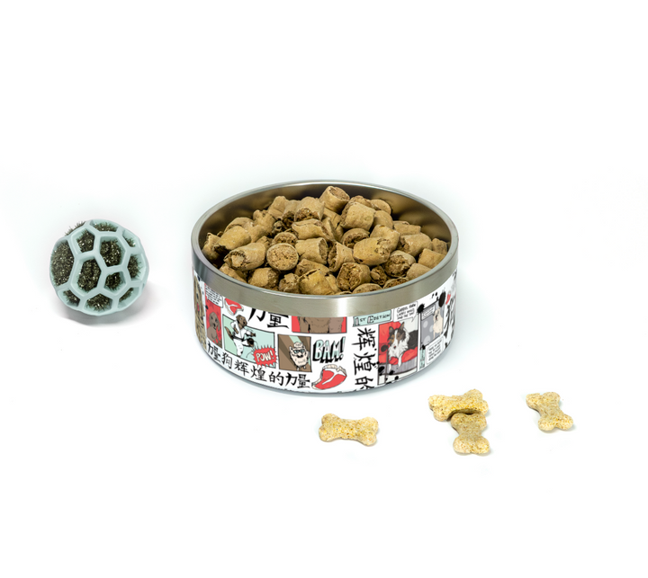 SuperDogs Walk Among Us Dog Bowl