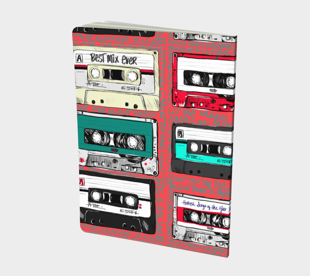 Retro Mix Tapes Notebook