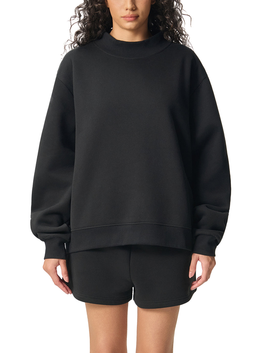 Maison Dracula Mock-Neck Crew Sweatshirt